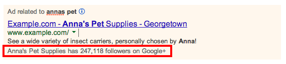 Google ad extensions notas sociais